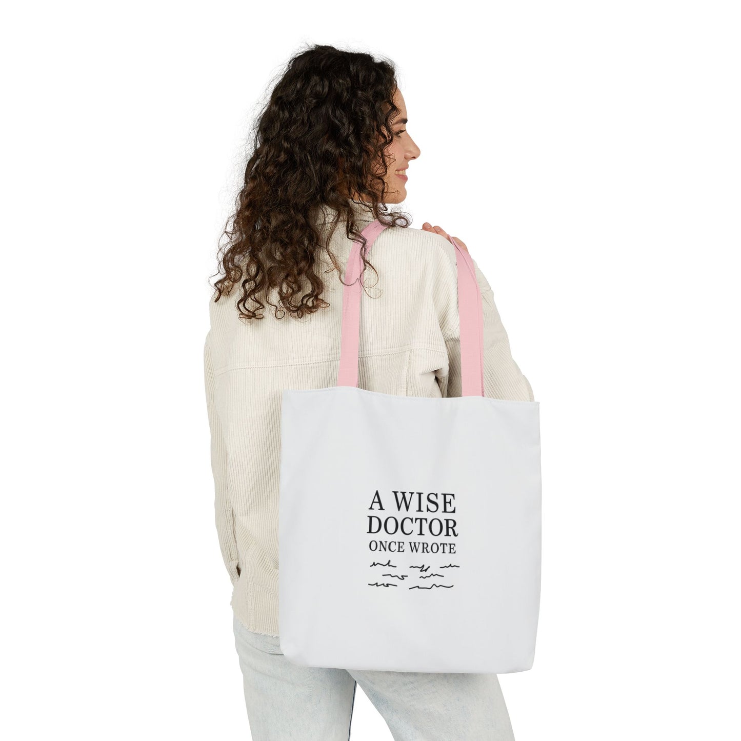 Canvas Tote Bag with Inspirational Doctor Quote - Eco-Friendly Grocery Bag, Beach Bag, Gift for Doctors, Students, and Health Professionals