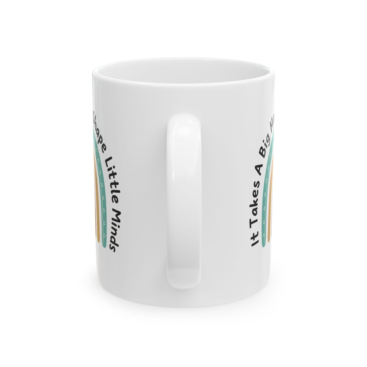 Inspirational Rainbow Ceramic Mug, Teacher Gift, Heartwarming Coffee Cup, Unique Mug for Educators, Cute Mug for Moms, Back to School Gift