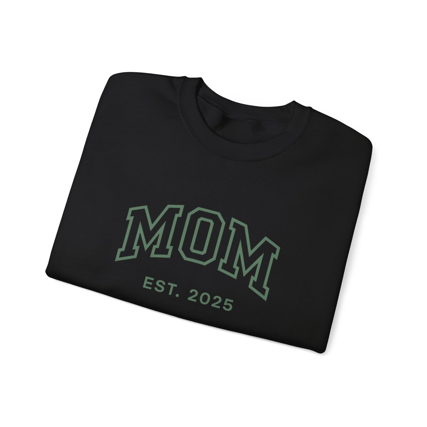 Mom Life Unisex Heavy Blend Crewneck Sweatshirt, Mother's Day Gift, Cozy Apparel, Family Gift, EST 2025 Sweatshirt, Birthday Gift