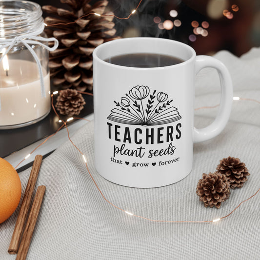 Teacher Inspirational Ceramic Mug, Gift for Educators, Coffee Tea Cup, Classroom Decor, Teacher Appreciation Day