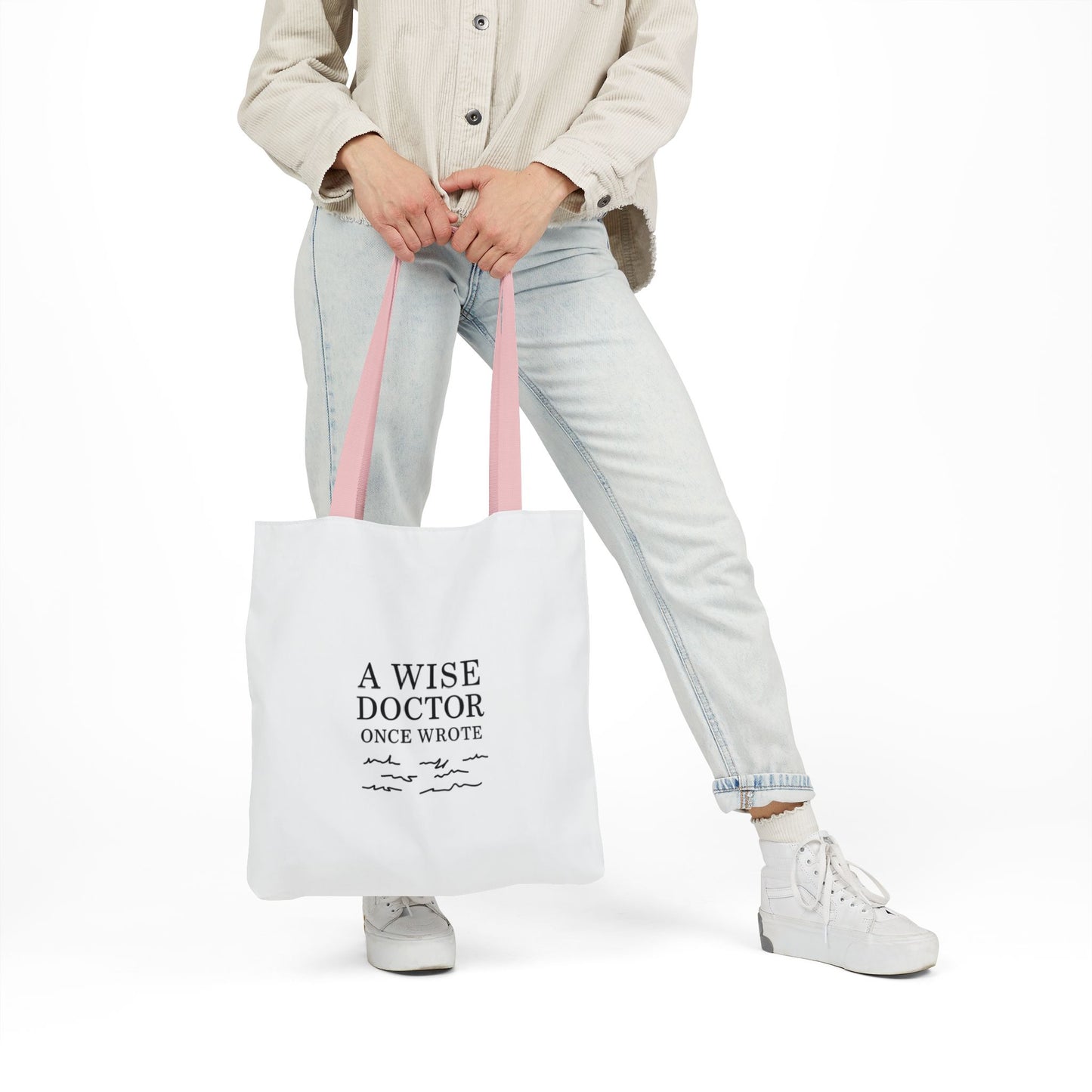 Canvas Tote Bag with Inspirational Doctor Quote - Eco-Friendly Grocery Bag, Beach Bag, Gift for Doctors, Students, and Health Professionals