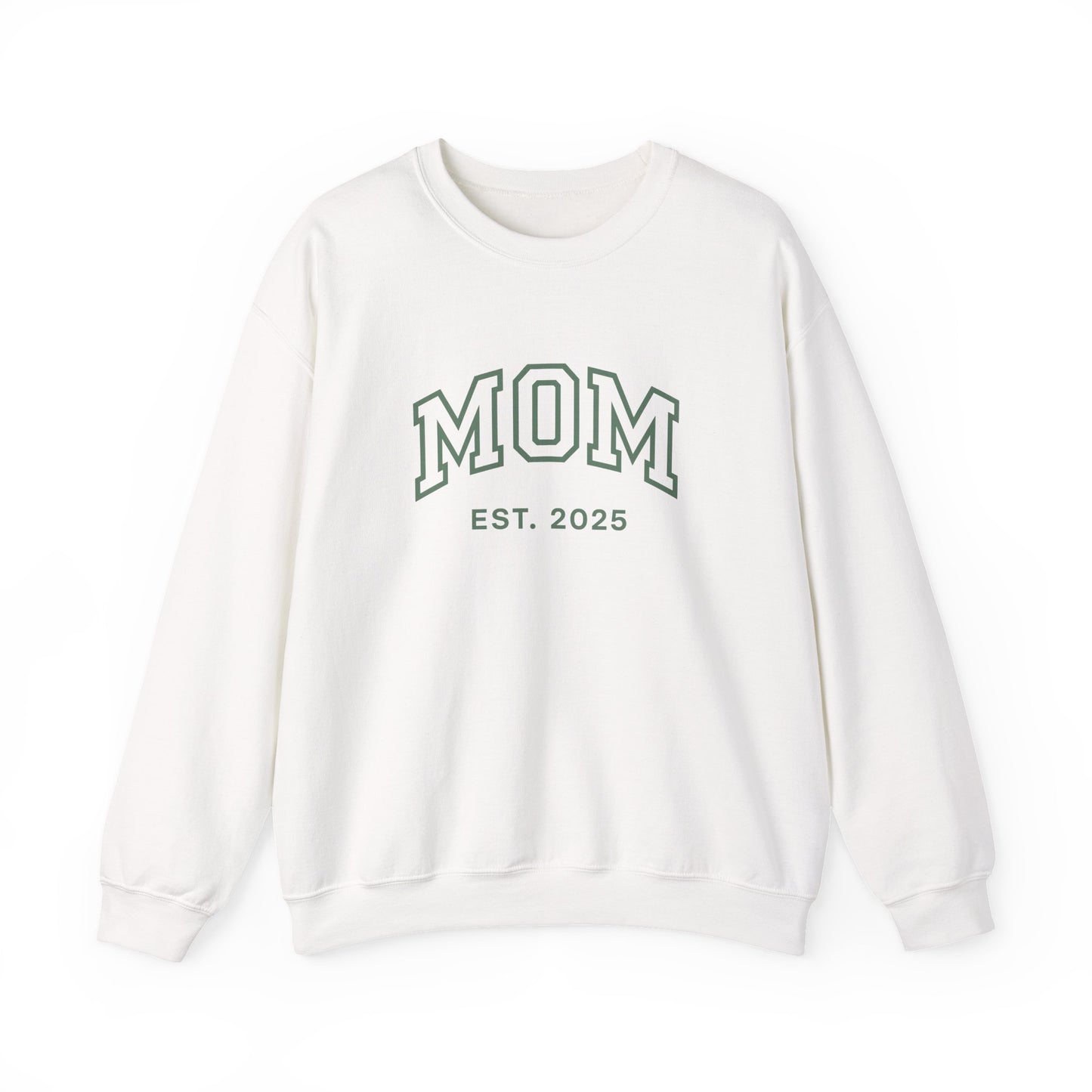 Mom Life Unisex Heavy Blend Crewneck Sweatshirt, Mother's Day Gift, Cozy Apparel, Family Gift, EST 2025 Sweatshirt, Birthday Gift