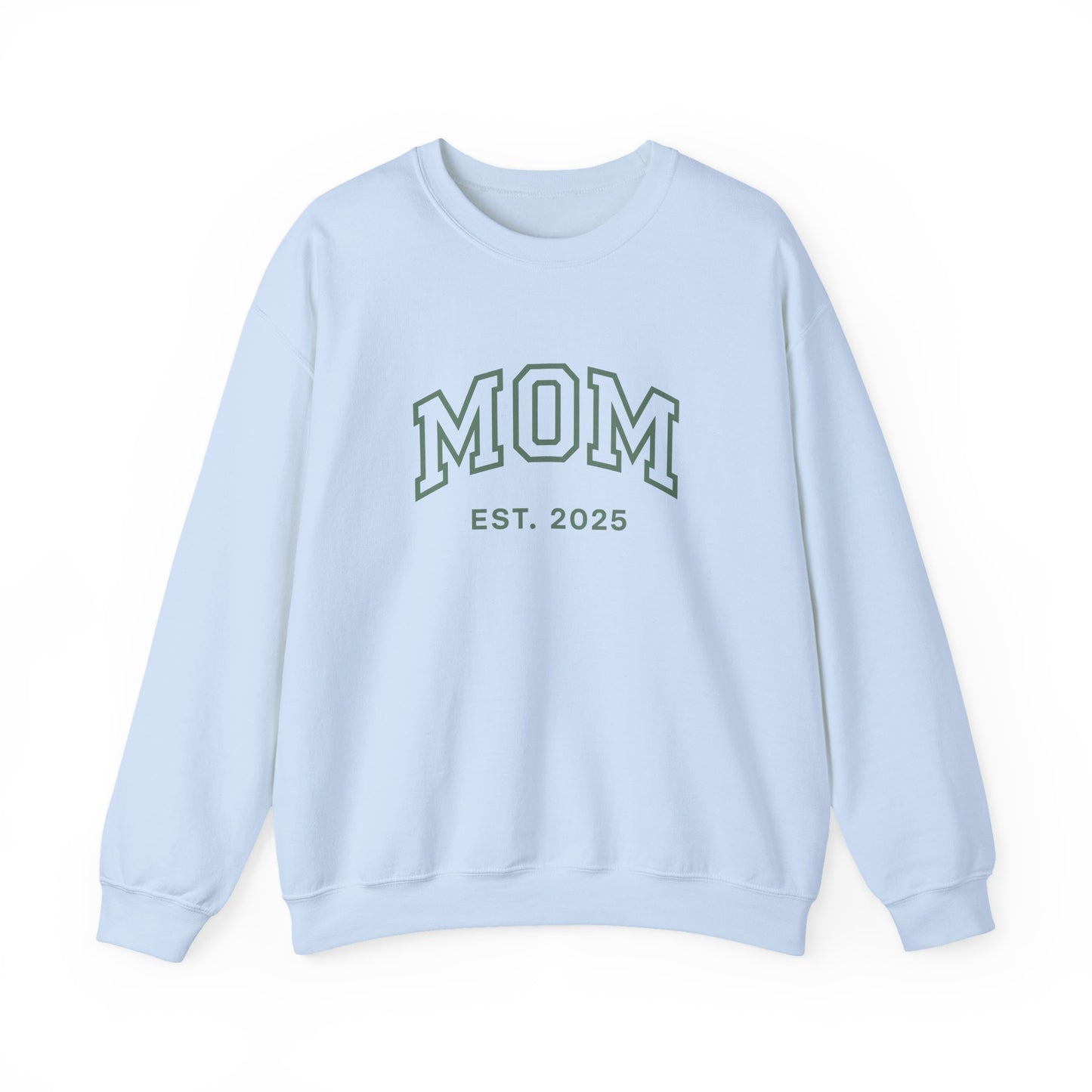 Mom Life Unisex Heavy Blend Crewneck Sweatshirt, Mother's Day Gift, Cozy Apparel, Family Gift, EST 2025 Sweatshirt, Birthday Gift