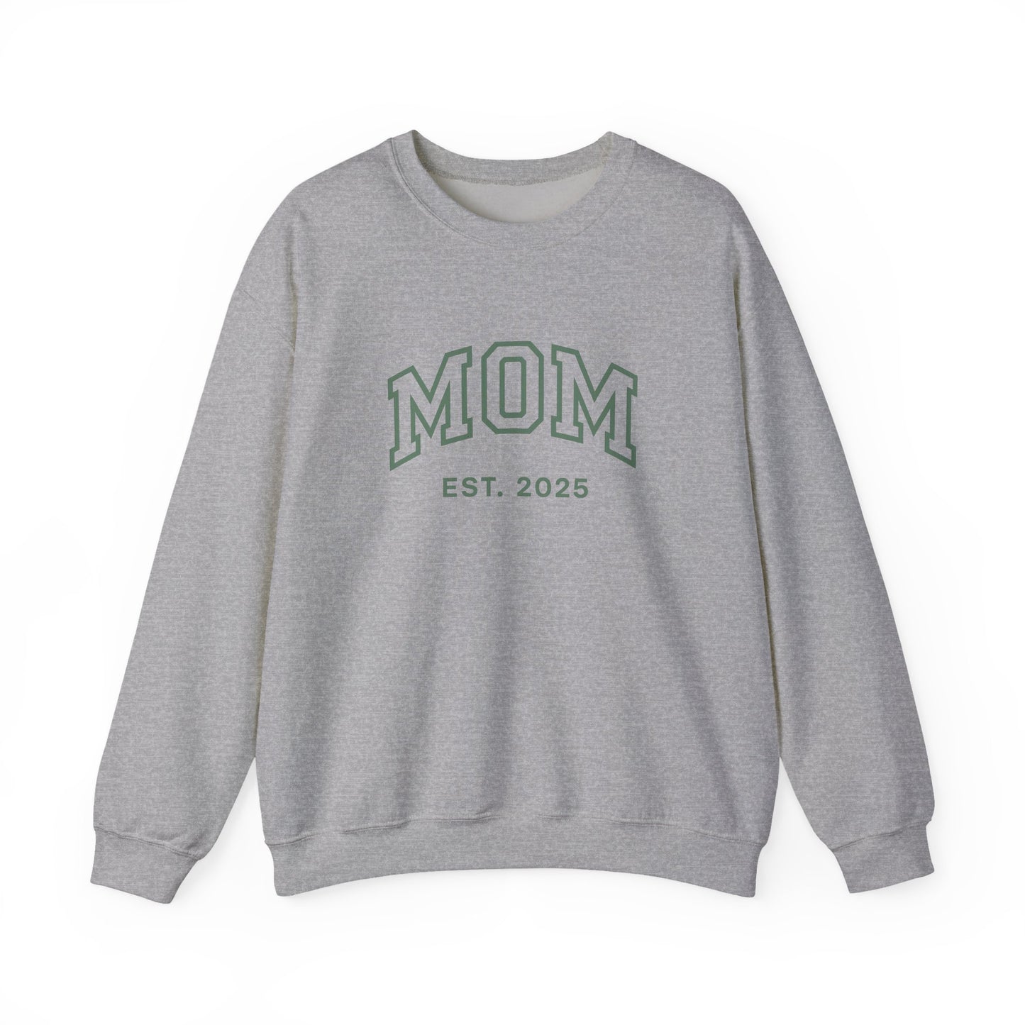 Mom Life Unisex Heavy Blend Crewneck Sweatshirt, Mother's Day Gift, Cozy Apparel, Family Gift, EST 2025 Sweatshirt, Birthday Gift