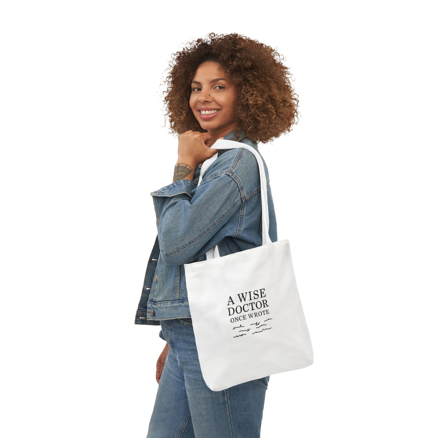 Canvas Tote Bag with Inspirational Doctor Quote - Eco-Friendly Grocery Bag, Beach Bag, Gift for Doctors, Students, and Health Professionals