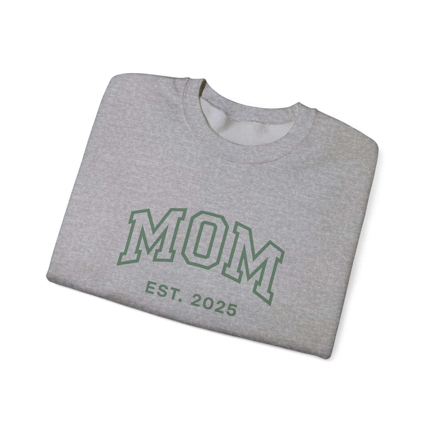 Mom Life Unisex Heavy Blend Crewneck Sweatshirt, Mother's Day Gift, Cozy Apparel, Family Gift, EST 2025 Sweatshirt, Birthday Gift
